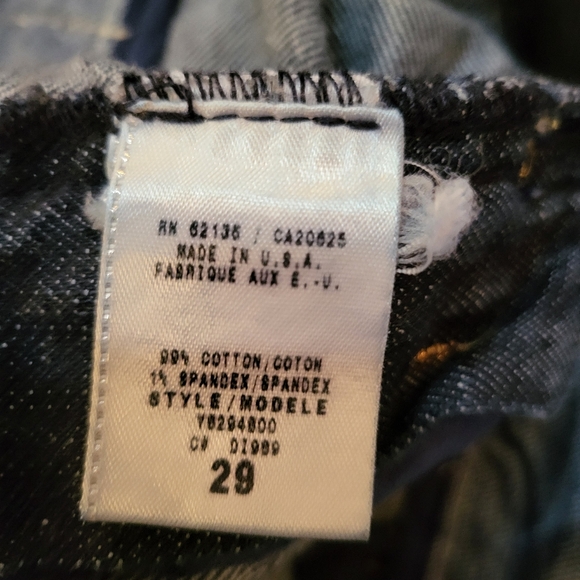 Guess Premium Y2K Denim Shorts 29 Waist Gold Buttons - Picture 3 of 8